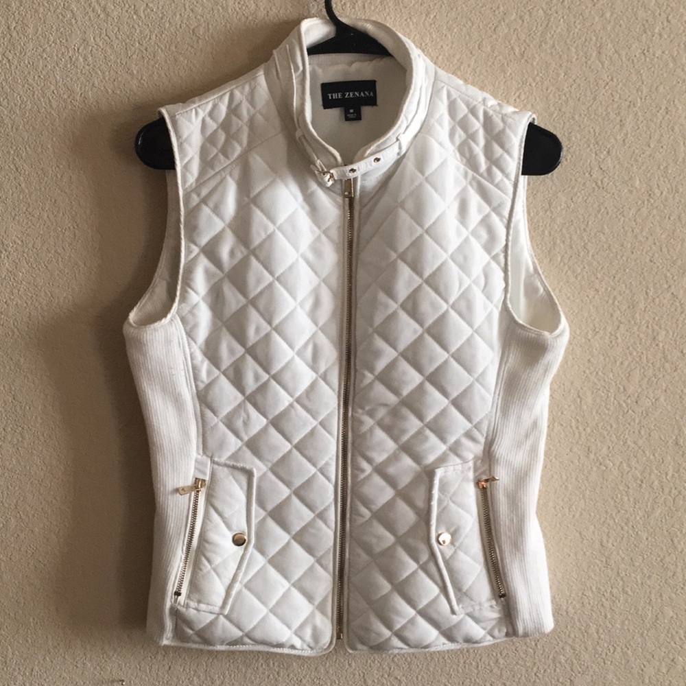 White Puffer Vest